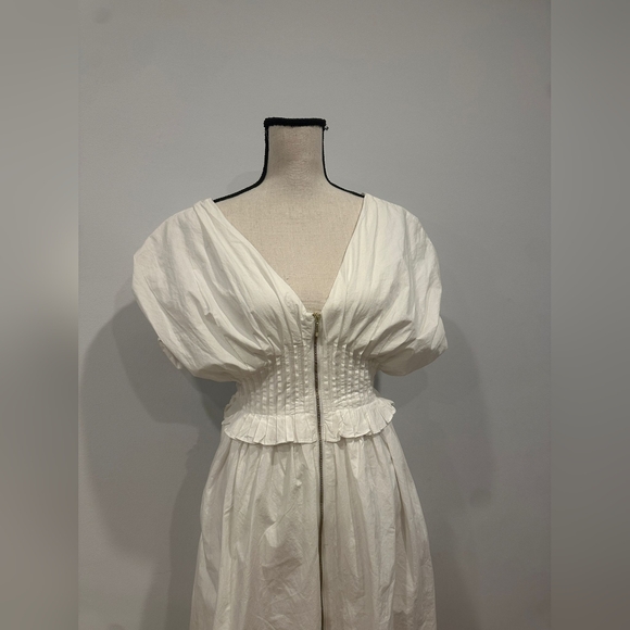 Anthropologie White Backless Dress - Picture 4 of 7